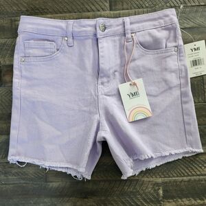 NWOT YMI lavender shorts girls size 14